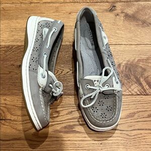 Sperry Women's Gray Perforated Loafers